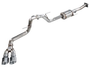 Ford F-150 Performance Exhaust - Side Exit - AWE Tuning - Cat-Back, 0FG with 180 Technology - Chrome Silver - `21-`25